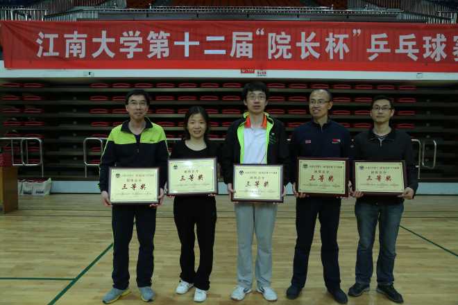 获奖团体第三名合影